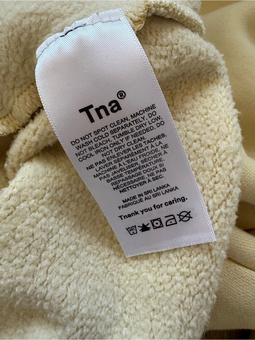 TNA Mega Quarter-Zip Soft Yellow Pullover Sweatshirt - Picture 12 of 13